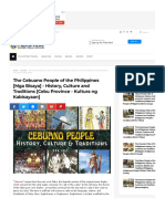 The Cebuano People of The Philippines (Mga Bisaya) - History, Culture and Traditions (Cebu Province - Kultura NG Kabisayaan)