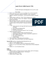 Volcanogenic Massive Sulfide Deposits (VMS) : Characteristics