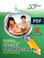 Diptico Examen Promocional 2024 I