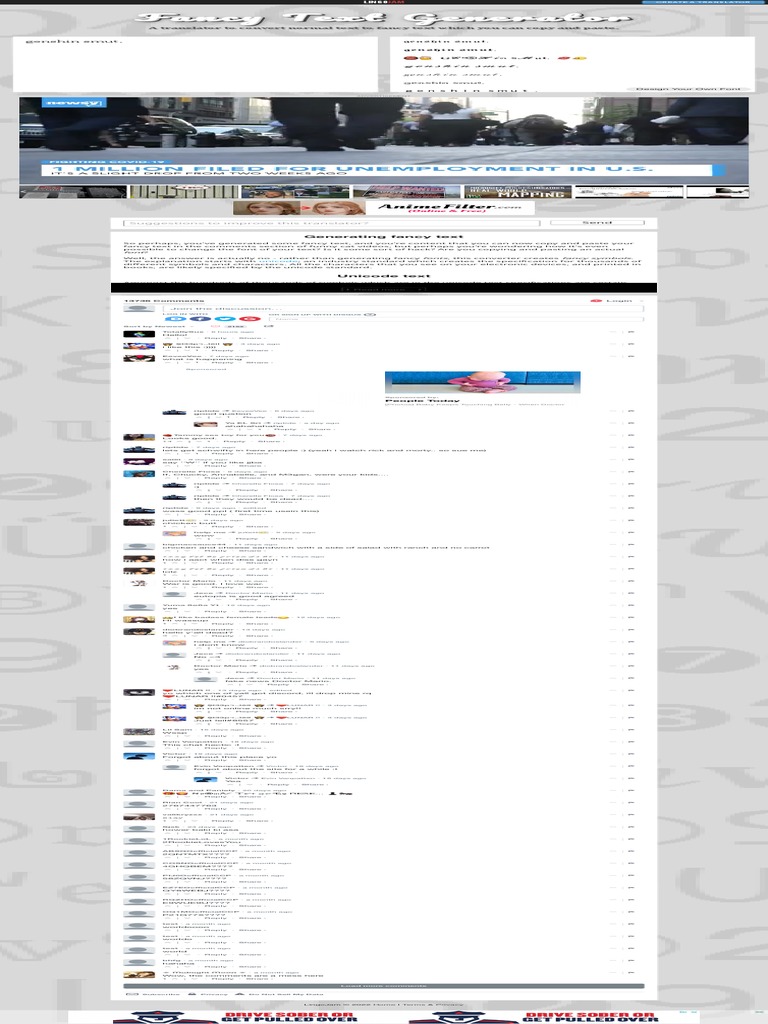 Fancy Text for Social Media | PDF | Text | Communication