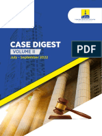 Case Digest Volume II July September 2022