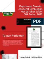 Kepdirjen Bimas Islam 504 2022 - Pedoman Pai Non Pns