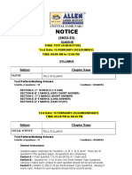 Class-09 - FINAL TEST - PHASE-1,2 &3 - NOTICE