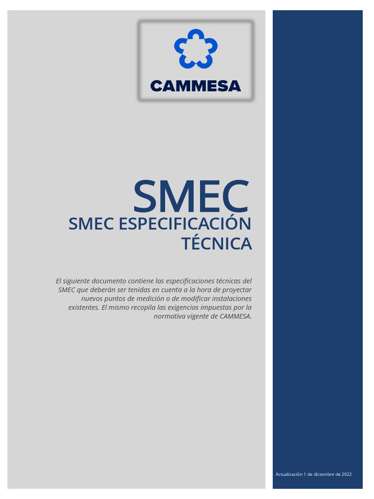 Especificaciones Técnicas del SMEC | PDF | Transformador | Fusible ...