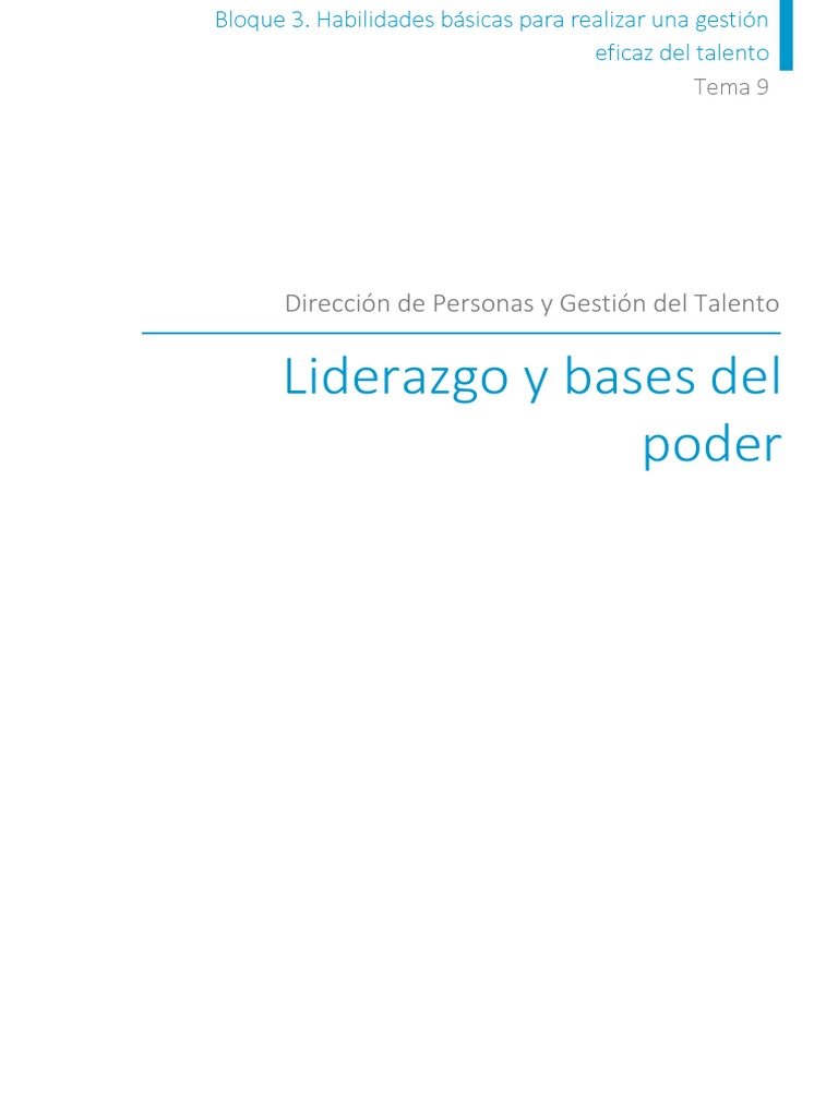Tema9 GTH | PDF | Liderazgo | Toma de decisiones