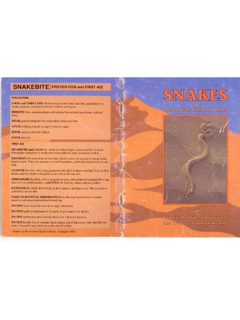 Snakes in UAE & Gulf | PDF
