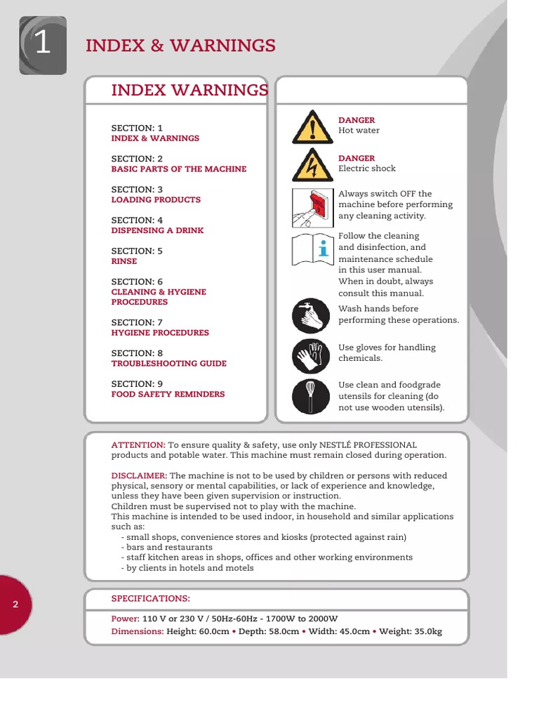 Nescafe alegria manual top