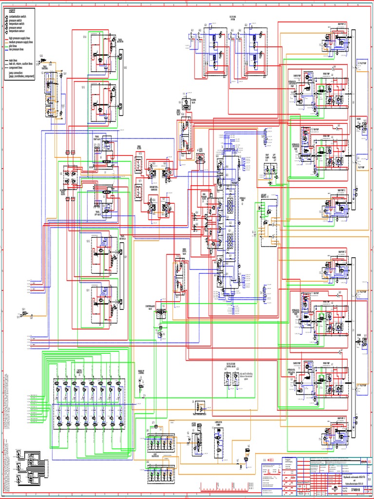 6050A Hydraulic Schematic Overview | PDF | Energy Technology | Machines