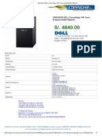 SERVIDOR DELL PowerEdge T40 Xeon E-2224G 8GB - 1TB - DVD