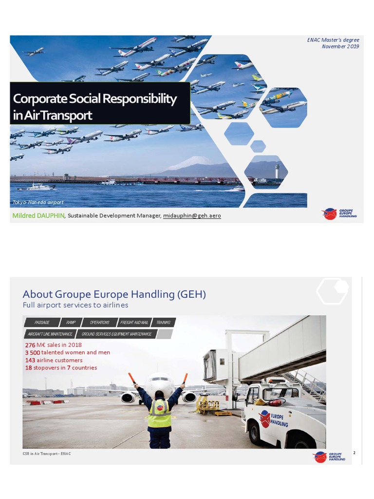 CSR Strategies in Air Transport | PDF | Corporate Social Responsibility ...