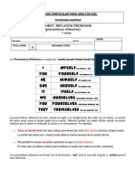 REFLEXIVE PRONOUNS Primer Ciclo