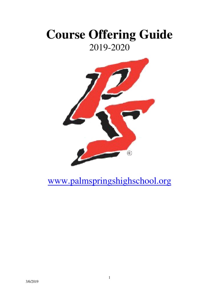 19-20course Offering | PDF | Advanced Placement | English Studies