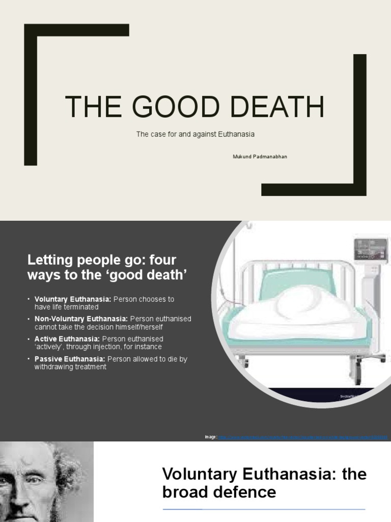Euthanasia Power Point Final PDF Social Ethics Health Care