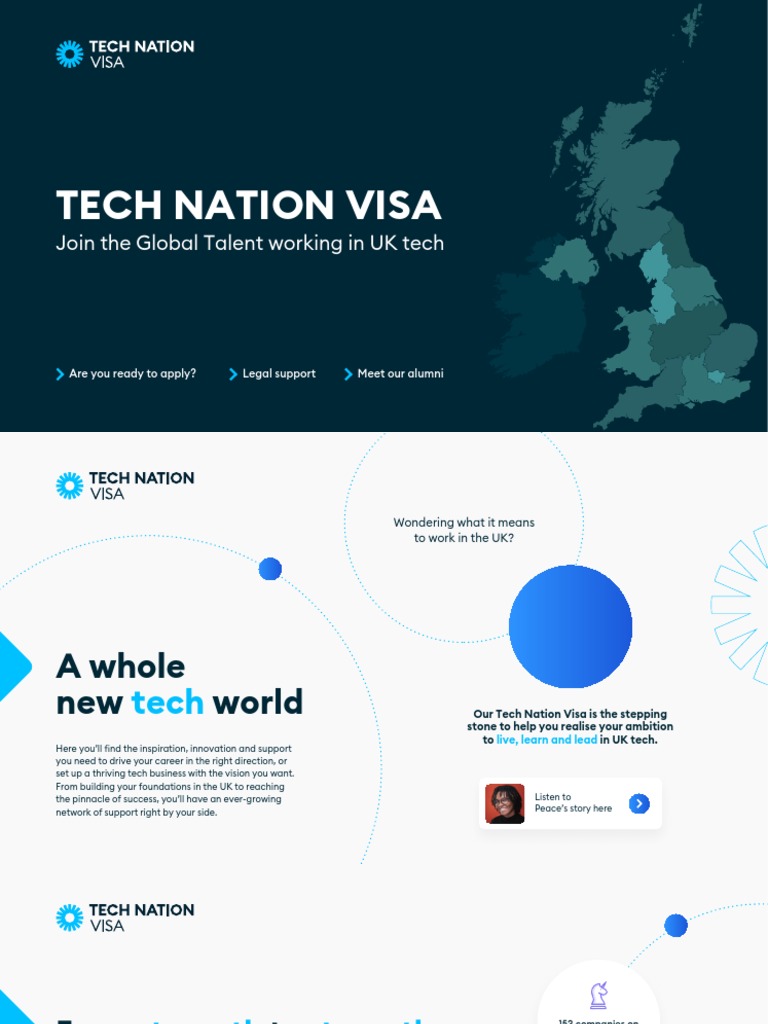 Tech Nation Visa Brochure 2023 PDF Startup Company Small Business