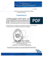 Constancia: Penal., Realizado en La Ciudad de Caracas, El Día 29 de Septiembre