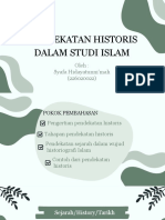 Pendekatan Historis Dalam Studi Islam