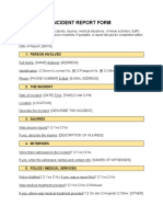 SIte Incident Report