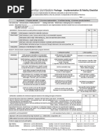 Fidelity Checklist - SF Curriculum