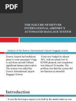 The Failure of Denver International Airport's Automated Baggage