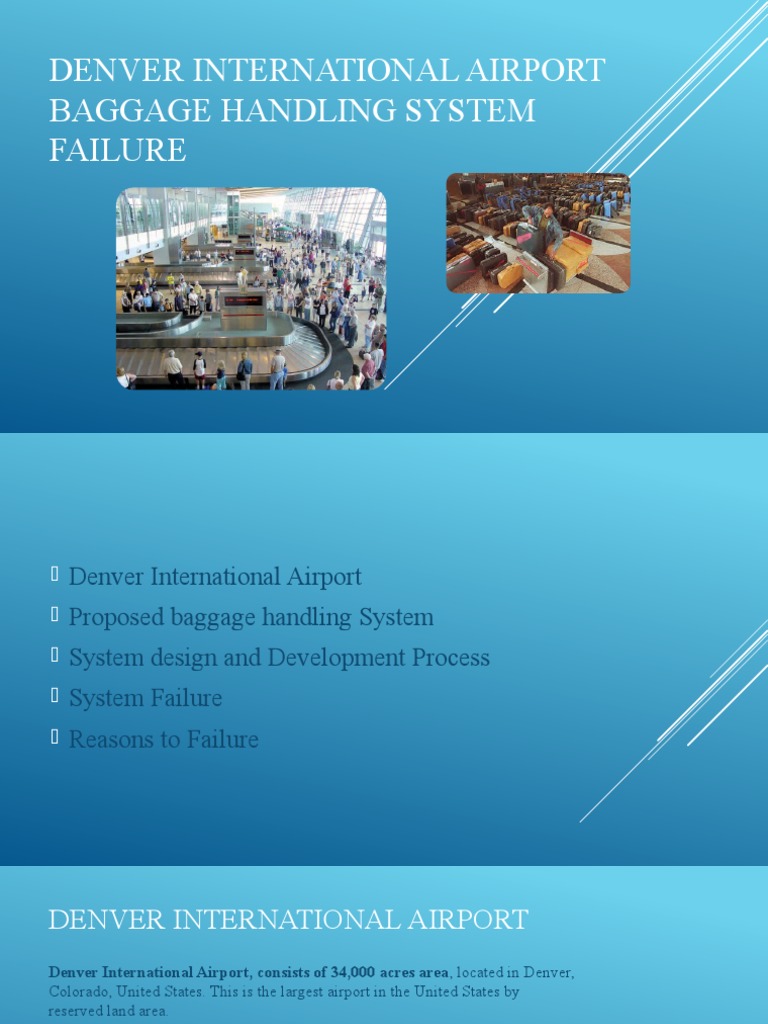 Denver International Airport Baggage Handling System Failure PDF