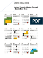 Calendario Escolar Normales 2023-2024 SEP