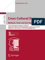 Cross-Cultural Design: Methods, Tools and User Experience