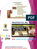 6to A - B Propósitos Del Texto