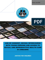 Age of Consent Sexual Intercourse With Young Persons and Access To Sexual and Reproductive Health Care in Zimbabwe