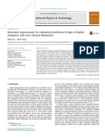 Liu 2016 - Resolution Improvement For Enhancing Interference Fringes of Digital Holograms With Near Infrared Illuminance