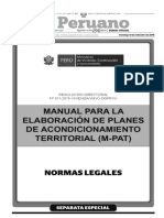 Manual Para La Elaboracion de Planes de Acondicionamiento Te Resolucion Directoral n 011 2015 Viviendavmvu Dgprvu 1286848 1