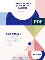 Hypoglycemia in Diabetic Patient