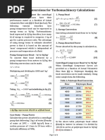 Compressor Calculation Formulas | PDF | Gases | Temperature