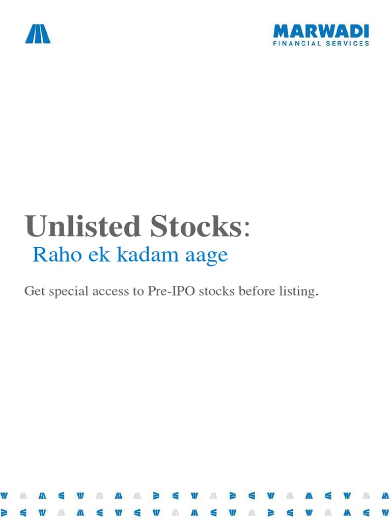 Unlisted Stock Buying PDF