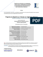 Programa de Maestría en Ciencias en Ingeniería Eléctrica