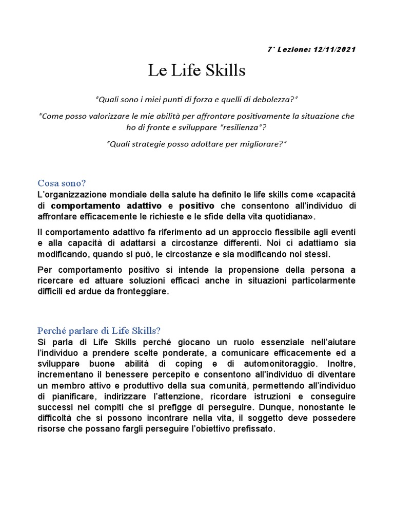 Life Skills PDF