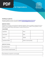 Creative Funding Application Form Organisation Word Document 23-24latest