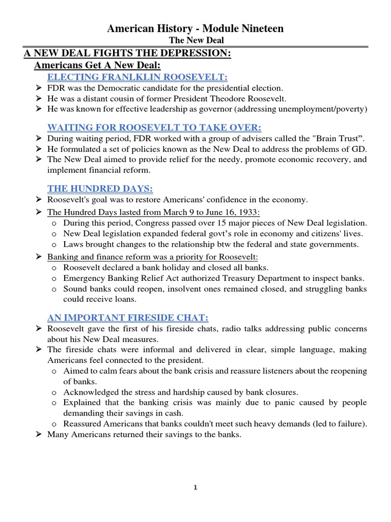 The New Deal PDF New Deal Congress Of Industrial Organizations