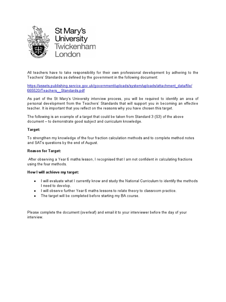 Target Form 2023 | PDF | Career & Growth | Business