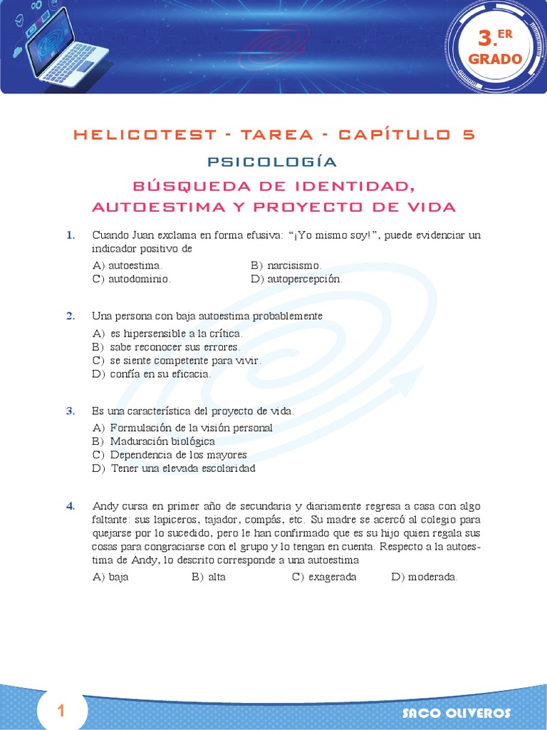 Autoestima y Proyecto de Vida en Jóvenes | PDF