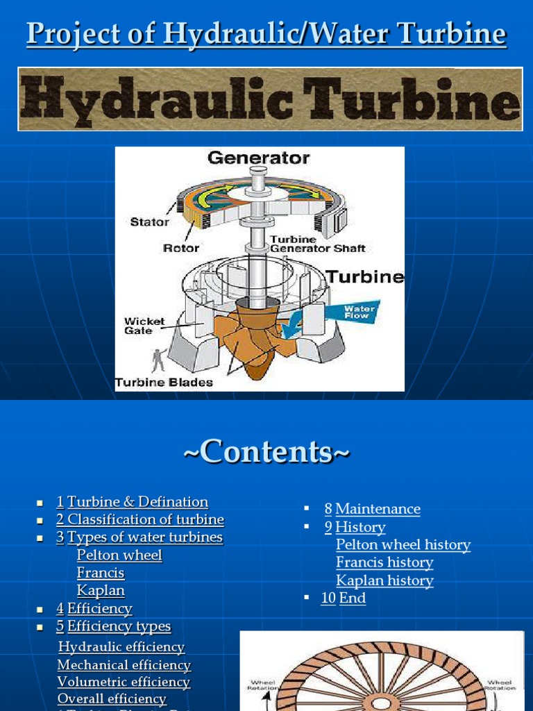 Hydraulic Turbines | PDF | Turbine | Rotating Machines
