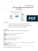 Config Direccionamiento IP Linux - 77033 - Peralta, Juan Cruz