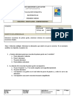 Evaluacion 4, Primero Medio