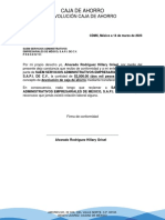 DEVOLUCIÓN DE CAJA DE AHORRO Alvarado Rodriguez Hillary Grisel