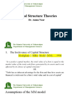 Week 10capital Structure Theories I