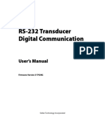 RS-232 Transducer Digital Communication: User's Manual