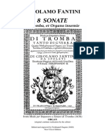 Fantini, G. 8 Sonate Di Tromba, Et Organo Insemie (Orgue Avec Réalisation Du Continuo)