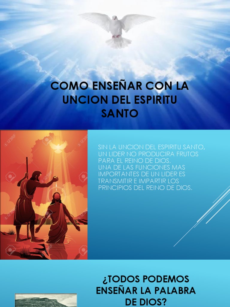 Como Enseñar Con La Uncion Del Espiritu Santo | PDF | Apóstol