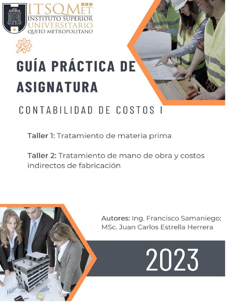 Guía Talleres - Contabilidad de Costos I | PDF | Contabilidad | Costo