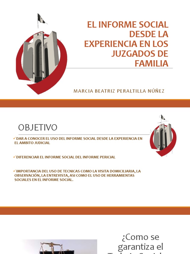 El Informe Social Desde La Experiencia en Los Juzgados de Familia | PDF ...