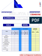 Modelo de Boleta de Notas